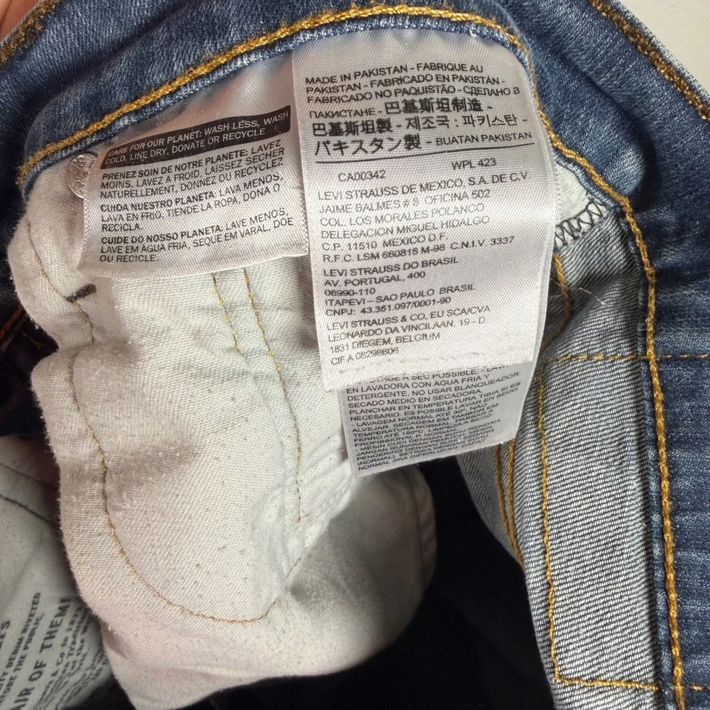 Levis 541 Athletic‎ Taper Mens Blue Jeans Medium Wash 34x30 18181-0017